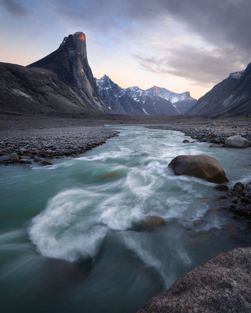 roaring rover under Mount Thor on Baffin Island